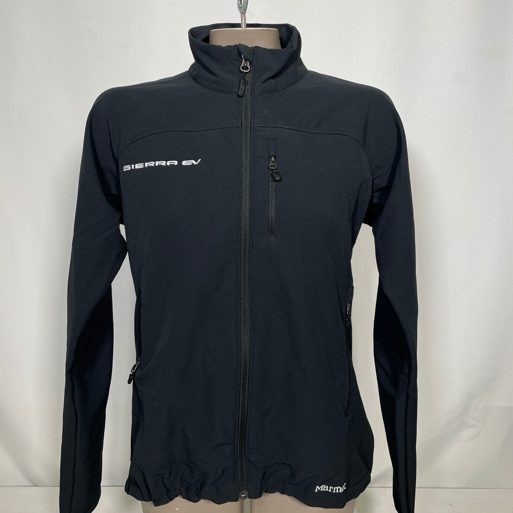 GMC Sierra EV Marmot M3 Black Full Zip Softshell Jacket Women's MEDIUM